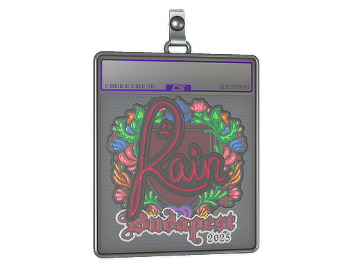 Sticker Slab | rain (Embroidered) | Budapest 2025
