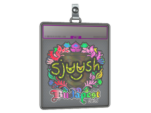 Sticker Slab | sjuush (Holo) | Budapest 2025