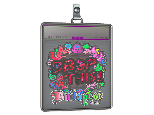 Sticker Slab | drop (Holo) | Budapest 2025