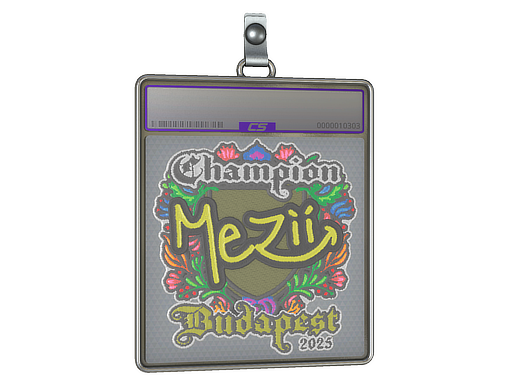 Sticker Slab | mezii (Embroidered, Champion) | Budapest 2025