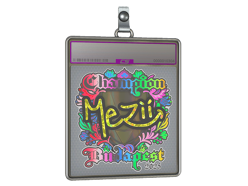 Sticker Slab | mezii (Holo, Champion) | Budapest 2025