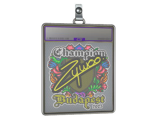 Sticker Slab | ZywOo (Embroidered, Champion) | Budapest 2025