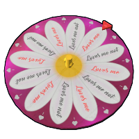 Loves me Loves me Not Spinning Wheel