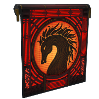 Lunar Horse Garage Door