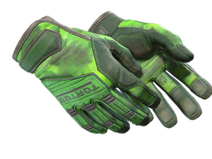 ★ Specialist Gloves | Lime Polycam (Battle-Scarred)