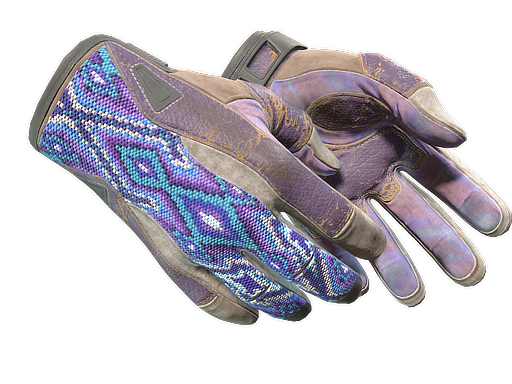 ★ Sport Gloves | Violet Beadwork (Battle-Scarred)