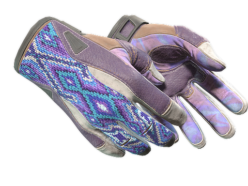 ★ Sport Gloves | Violet Beadwork (Well-Worn)