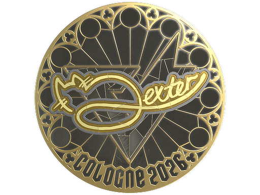 Sticker | dexter (Gold) | Cologne 2026