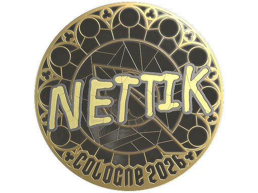 Sticker | nettik (Gold) | Cologne 2026