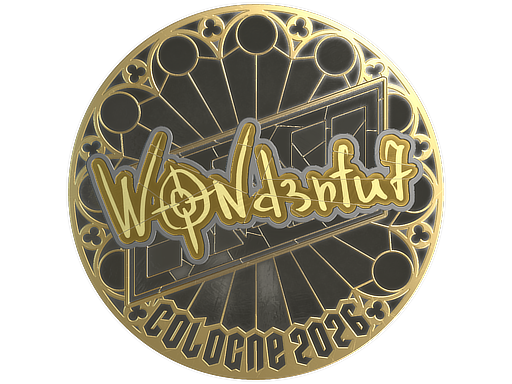 Sticker | w0nderful (Gold) | Cologne 2026