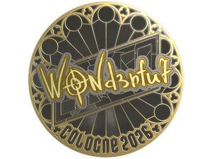 Sticker | w0nderful (Gold) | Cologne 2026