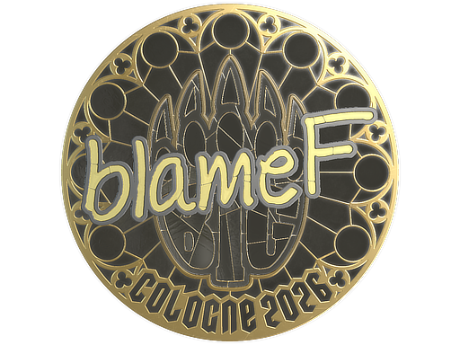 Sticker | blameF (Gold) | Cologne 2026
