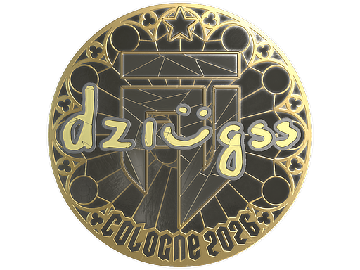 Sticker | dziugss (Gold) | Cologne 2026