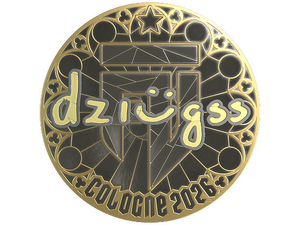 Sticker | dziugss (Gold) | Cologne 2026
