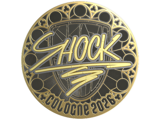 Sticker | SHOCK (Gold) | Cologne 2026