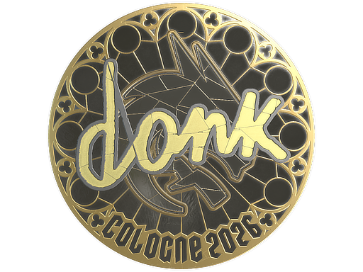 Sticker | donk (Gold) | Cologne 2026