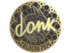 Sticker | donk (Gold) | Cologne 2026