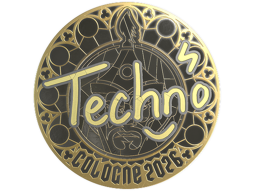 Sticker | Techno4K (Gold) | Cologne 2026