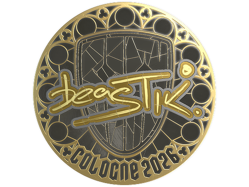 Sticker | beastik (Gold) | Cologne 2026