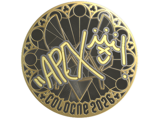 Sticker | apEX (Gold) | Cologne 2026