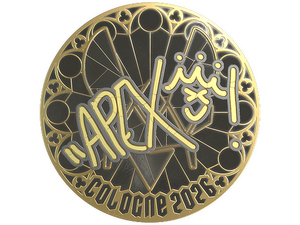 Sticker | apEX (Gold) | Cologne 2026