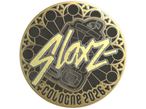 Sticker | slaxz- (Gold) | Cologne 2026