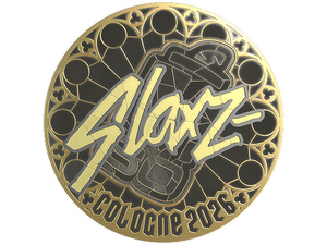 Sticker | slaxz- (Gold) | Cologne 2026