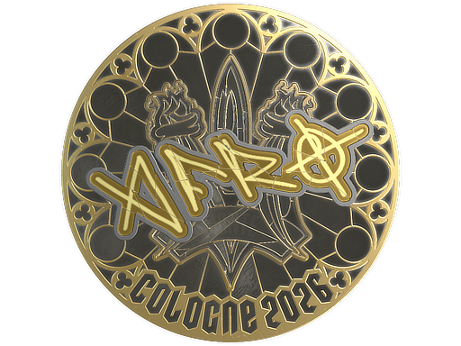 Sticker | afro (Gold) | Cologne 2026