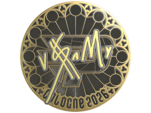 Sticker | v$m (Gold) | Cologne 2026