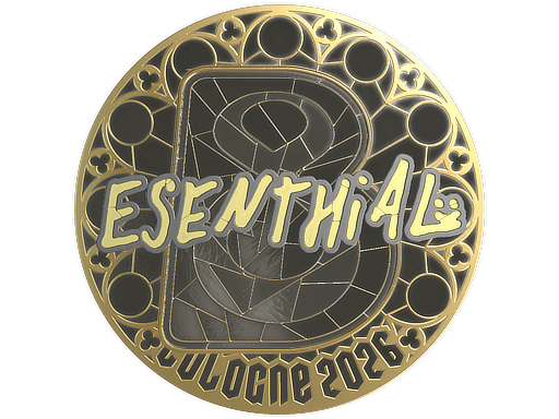 Sticker | esenthial (Gold) | Cologne 2026