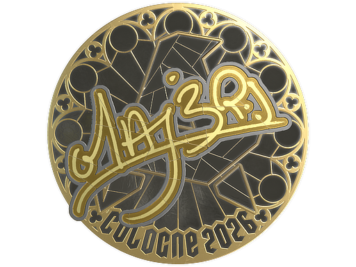 Sticker | MAJ3R (Gold) | Cologne 2026