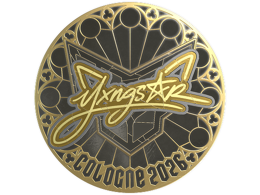 Sticker | yxngstxr (Gold) | Cologne 2026