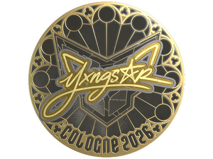 Sticker | yxngstxr (Gold) | Cologne 2026