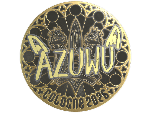 Sticker | AZUWU (Gold) | Cologne 2026