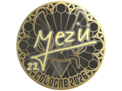 Sticker | mezii (Gold) | Cologne 2026