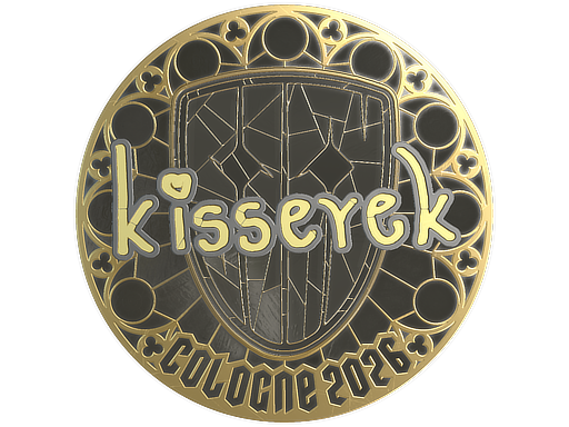 Sticker | kisserek (Gold) | Cologne 2026