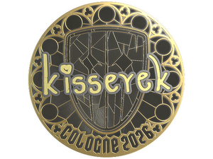 Sticker | kisserek (Gold) | Cologne 2026