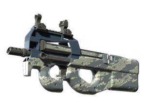 Souvenir P90 | Blue Tac (Minimal Wear)