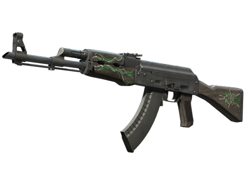Souvenir AK-47 | Emerald Pinstripe (Well-Worn)