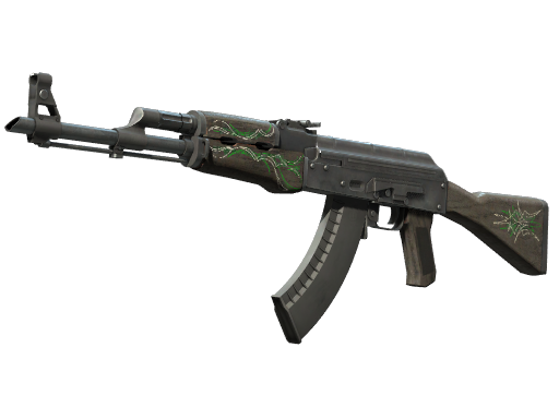 Souvenir AK-47 | Emerald Pinstripe (Battle-Scarred)