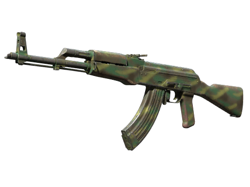 Souvenir AK-47 | Jungle Spray (Well-Worn)