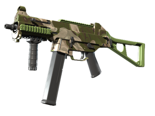 Souvenir UMP-45 | Green Swirl (Minimal Wear)