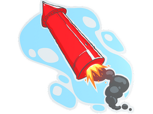 Sticker | Big Red Rocket