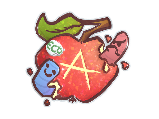 Sticker | Apple A Day (Glitter)