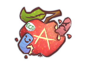 Sticker | Apple A Day (Glitter)
