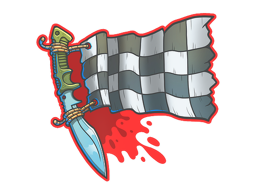 Sticker | Checkered Kukri