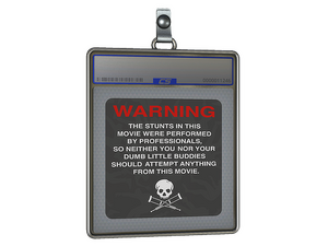 Sticker Slab | WARNING