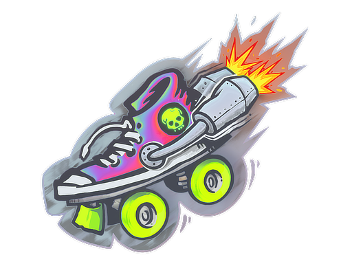 Sticker | Rocket Skates (Holo)