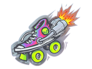 Sticker | Rocket Skates (Holo)