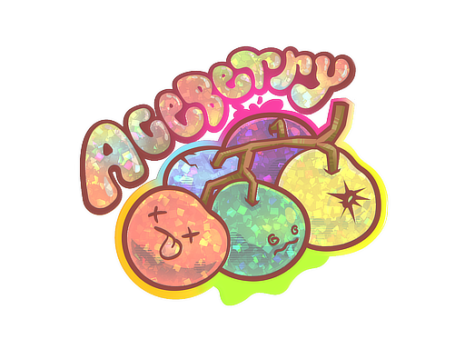 Sticker | Aceberry (Glitter)